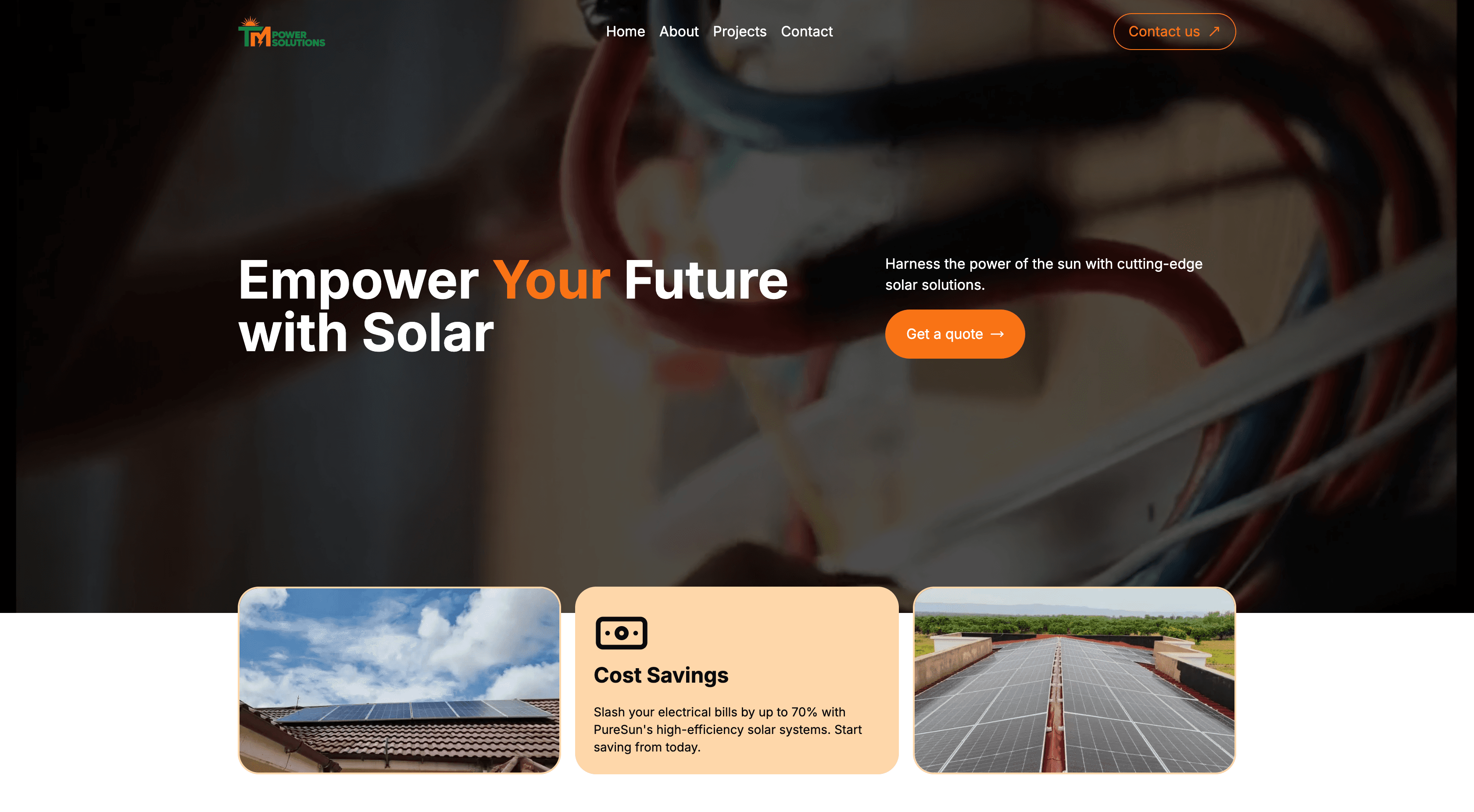 Solar Company Website